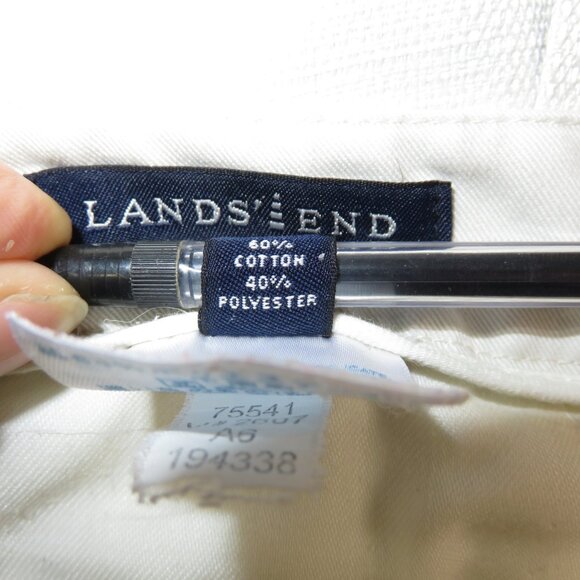 Lands’ End Straight Leg Khaki Women’s Pants Size 12 Waist 34 inches - Picture 3 of 6